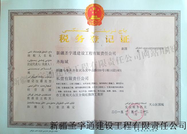 国税税务登记证