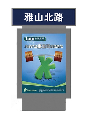 滚动灯箱路名牌
