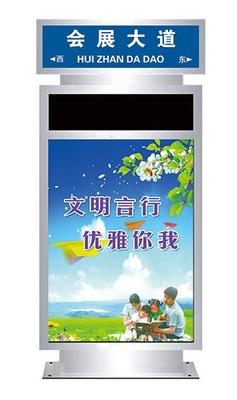 开启式灯箱路名牌